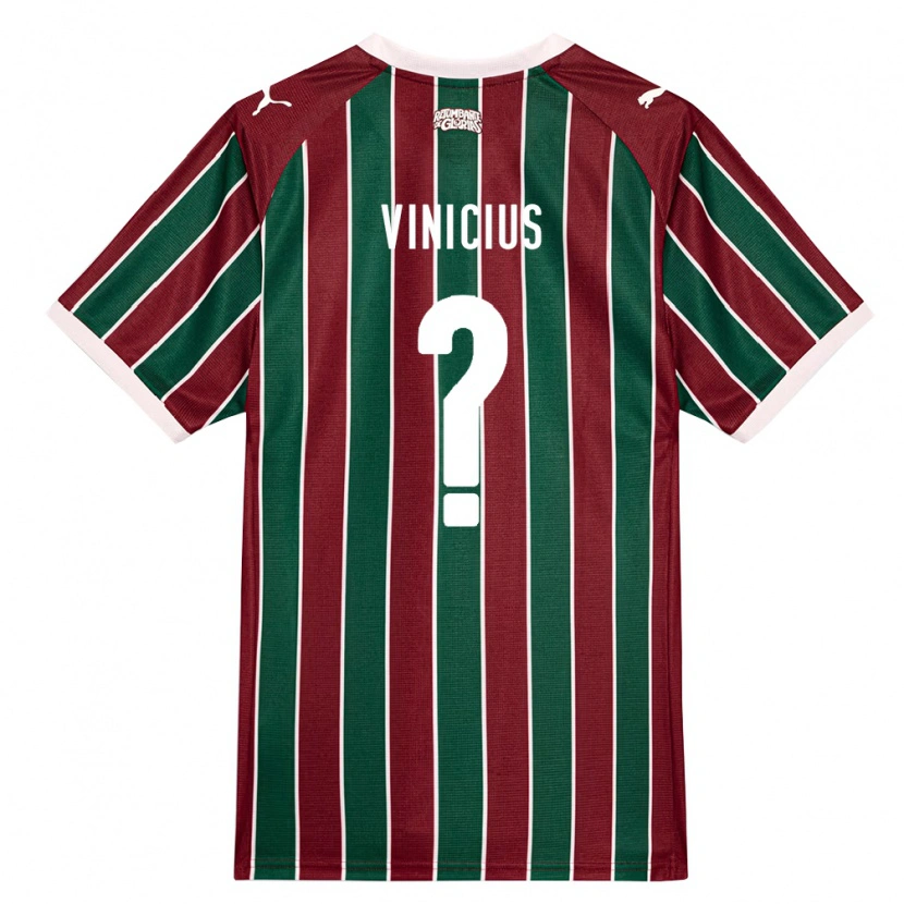 Danxen Mulher Camisola Vinicius #0 Verde Borgonha Branco Principal 2026/27 Camisa Brasil