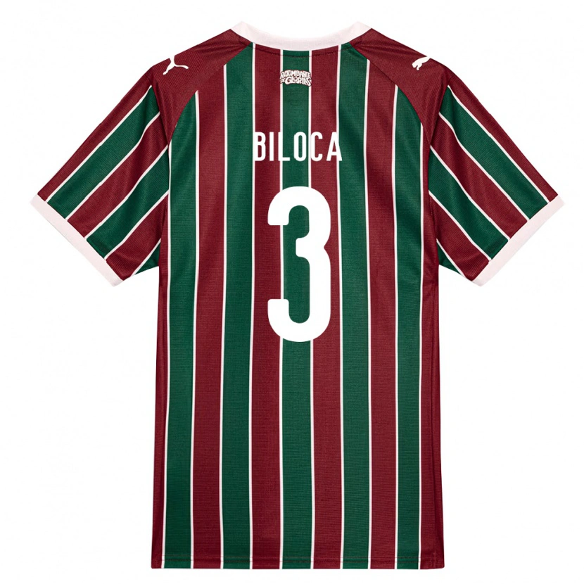 Danxen Mulher Camisola Gabriel Biloca #3 Verde Borgonha Branco Principal 2026/27 Camisa Brasil