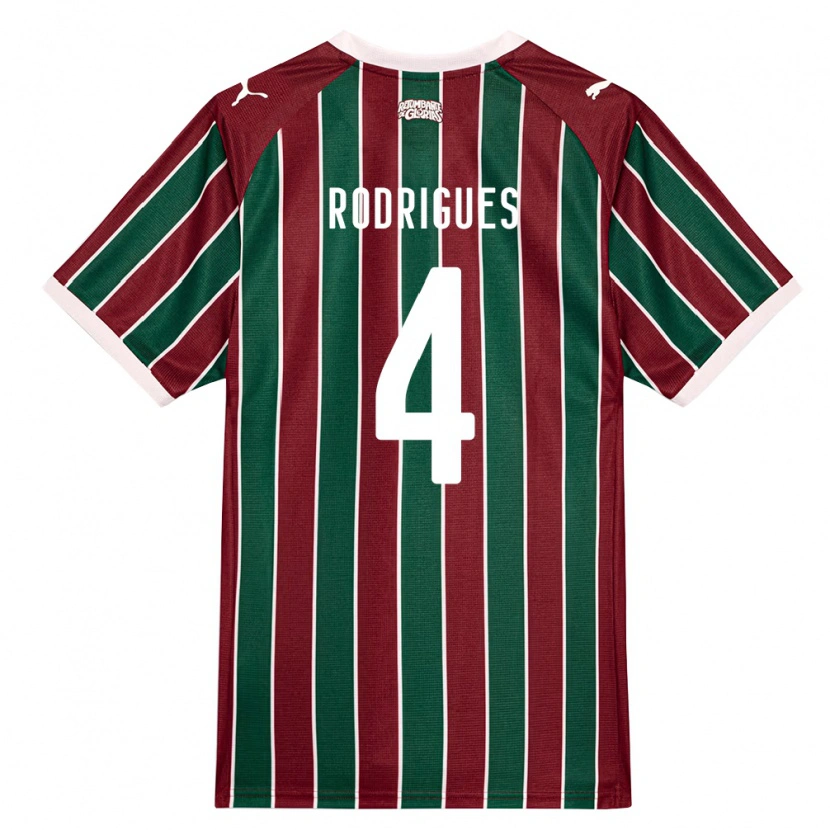 Danxen Mulher Camisola Nath Rodrigues #4 Verde Borgonha Branco Principal 2026/27 Camisa Brasil