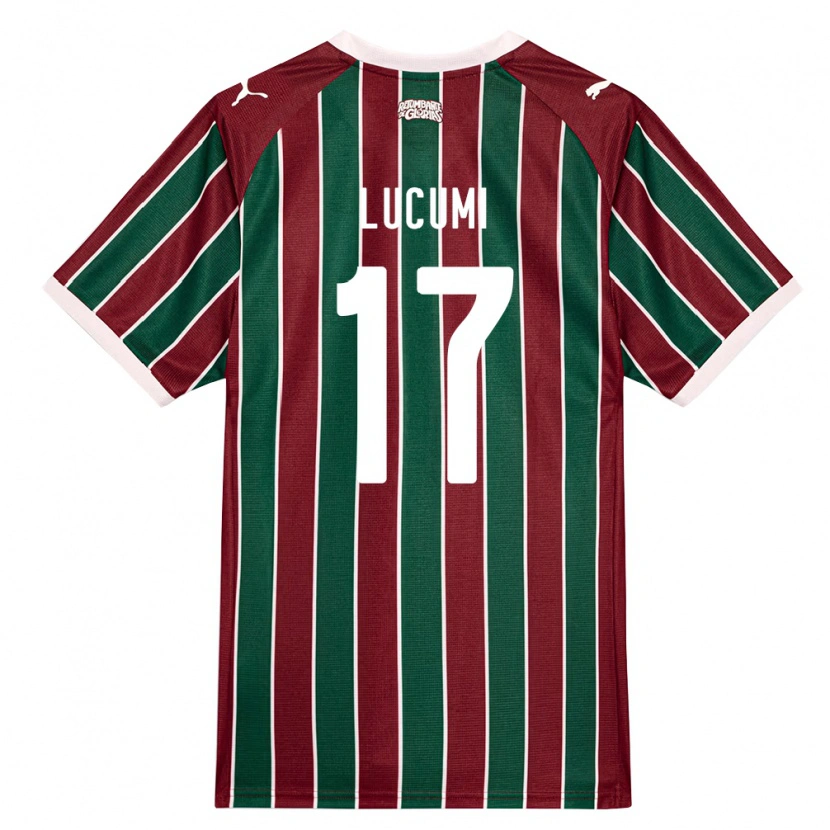 Danxen Mulher Camisola Jan Lucumi #17 Verde Borgonha Branco Principal 2026/27 Camisa Brasil