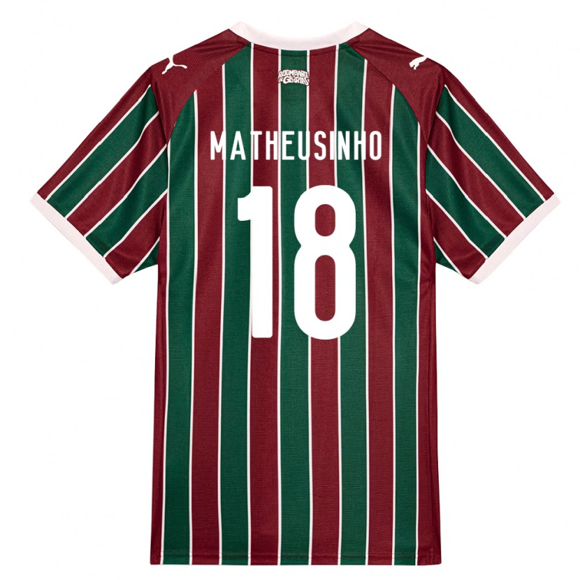 Danxen Mulher Camisola Matheus Ferreira Da Costa #18 Verde Borgonha Branco Principal 2026/27 Camisa Brasil