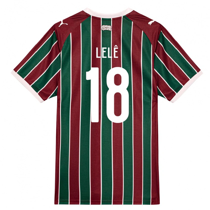 Danxen Mulher Camisola Lelê #18 Verde Borgonha Branco Principal 2026/27 Camisa Brasil