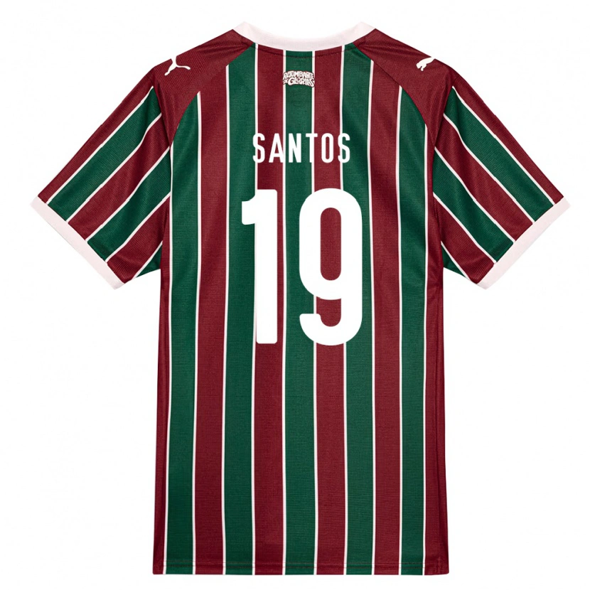 Danxen Mulher Camisola Cássio Santos #19 Verde Borgonha Branco Principal 2026/27 Camisa Brasil