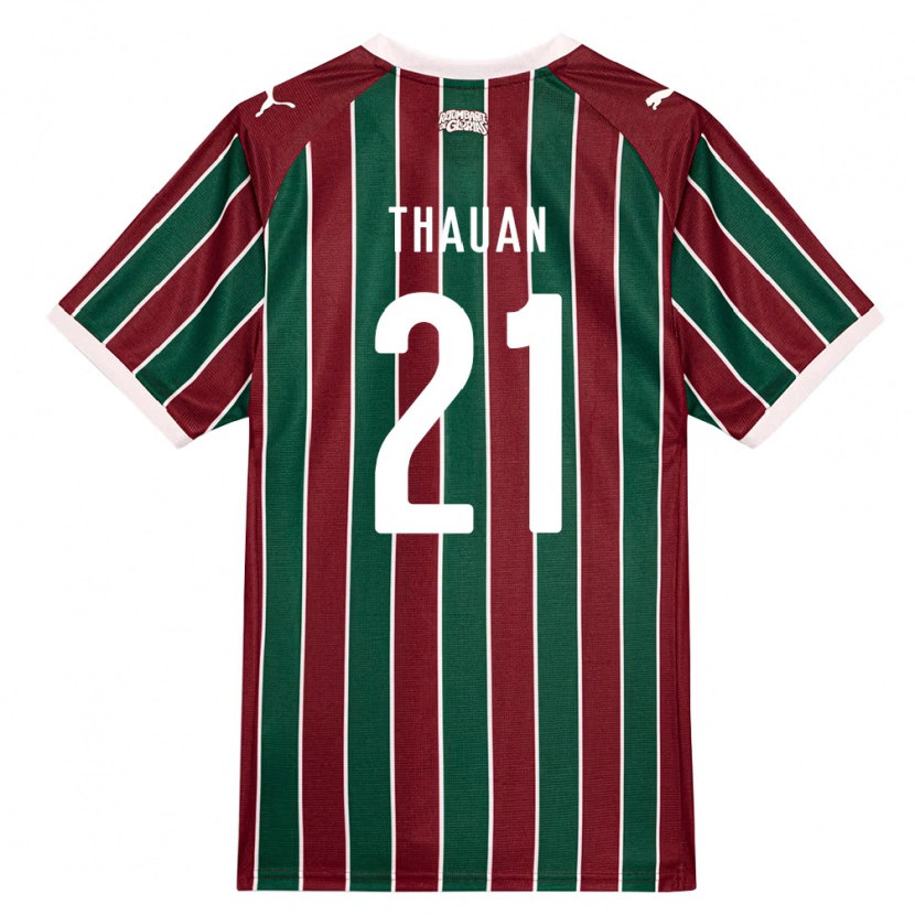 Danxen Mulher Camisola Weverton Thauan Neres De Sousa #21 Verde Borgonha Branco Principal 2026/27 Camisa Brasil
