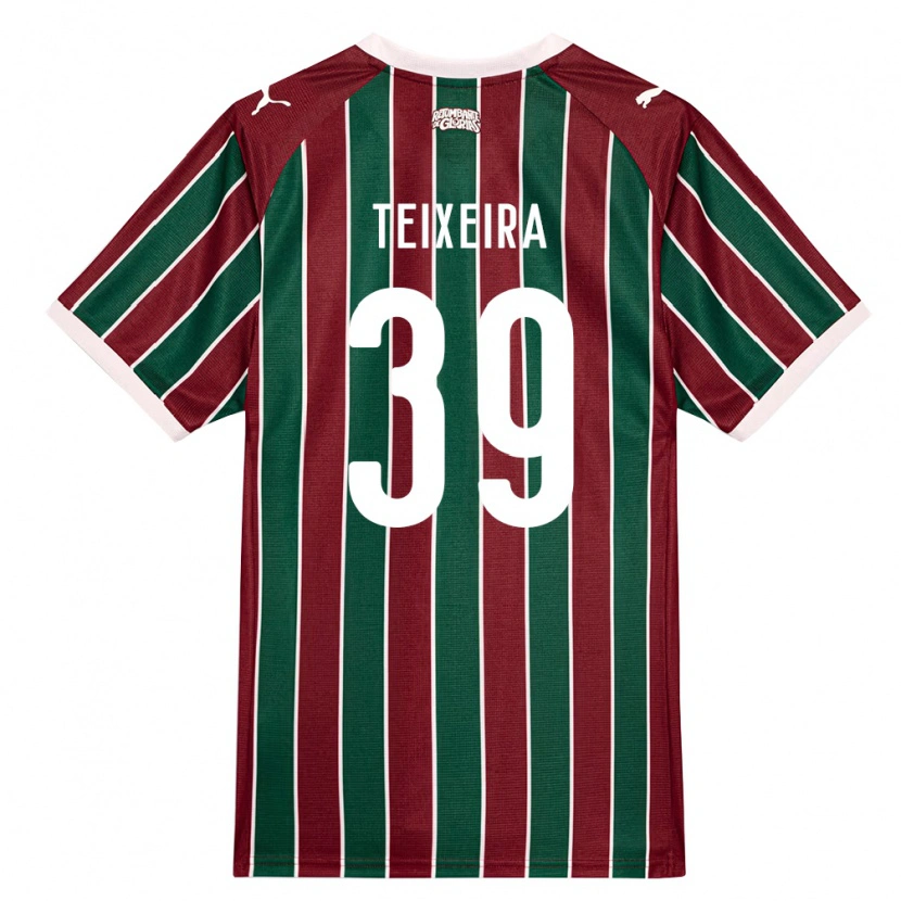 Danxen Mulher Camisola Gabriel Teixeira #39 Verde Borgonha Branco Principal 2026/27 Camisa Brasil