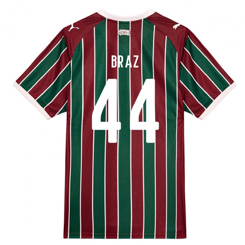 Danxen Mulher Camisola David Braz #44 Verde Borgonha Branco Principal 2026/27 Camisa Brasil