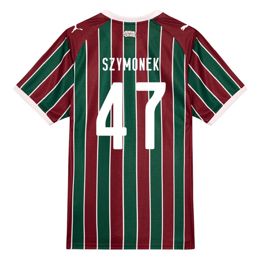 Danxen Mulher Camisola Fábio Szymonek #47 Verde Borgonha Branco Principal 2026/27 Camisa Brasil