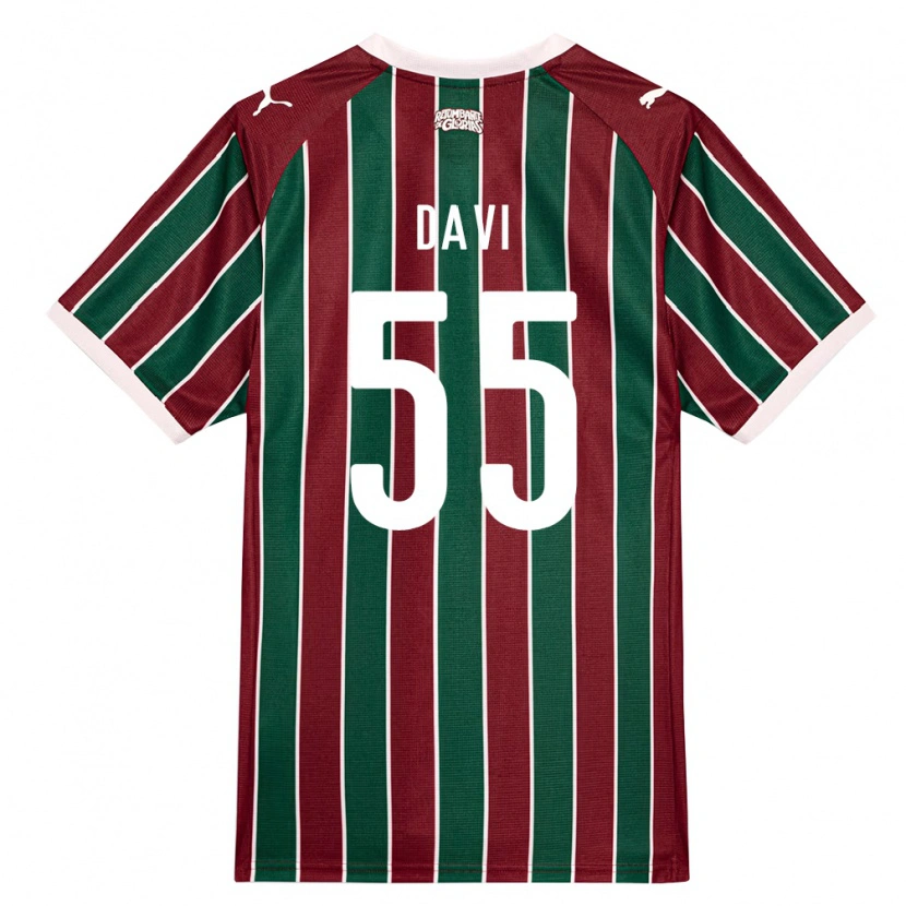 Danxen Mulher Camisola Wallace Davi #55 Verde Borgonha Branco Principal 2026/27 Camisa Brasil