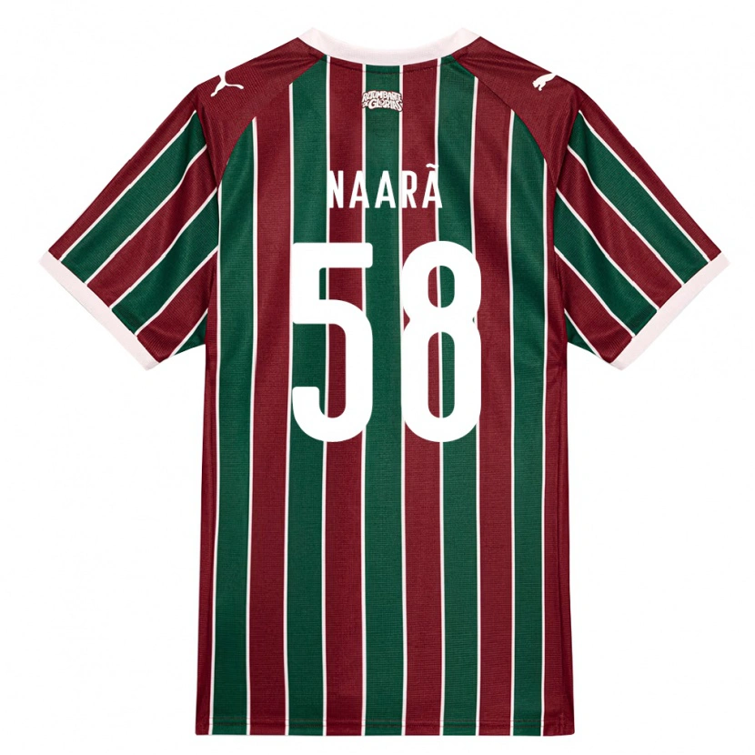 Danxen Mulher Camisola Naarã Lucas Teixeira Ferreira Dos Santos #58 Verde Borgonha Branco Principal 2026/27 Camisa Brasil