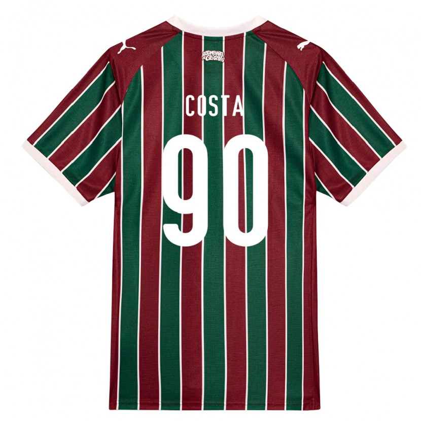 Danxen Mulher Camisola Douglas Costa #90 Verde Borgonha Branco Principal 2026/27 Camisa Brasil