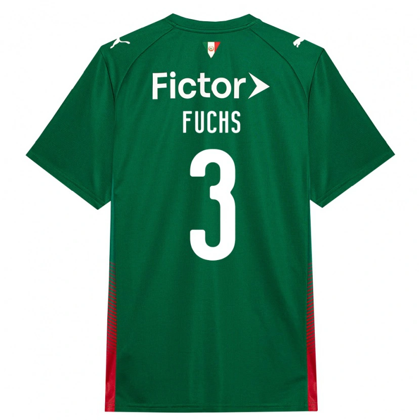 Danxen Mulher Camisola Bruno Fuchs #3 Verde Vermelho Branco Principal 2026/27 Camisa Brasil
