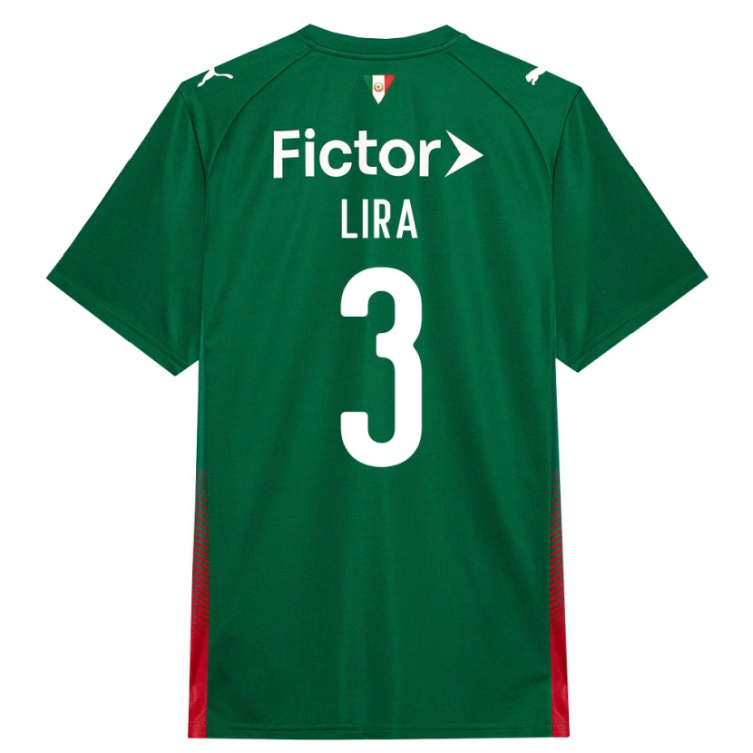 Danxen Mulher Camisola Guilherme Lira #3 Verde Vermelho Branco Principal 2026/27 Camisa Brasil