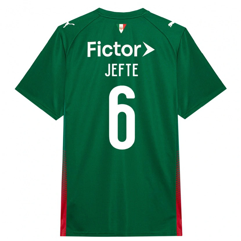 Danxen Mulher Camisola Jefté Vital Da Silva Dias #6 Verde Vermelho Branco Principal 2026/27 Camisa Brasil
