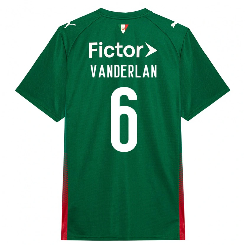 Danxen Mulher Camisola Vanderlan #6 Verde Vermelho Branco Principal 2026/27 Camisa Brasil