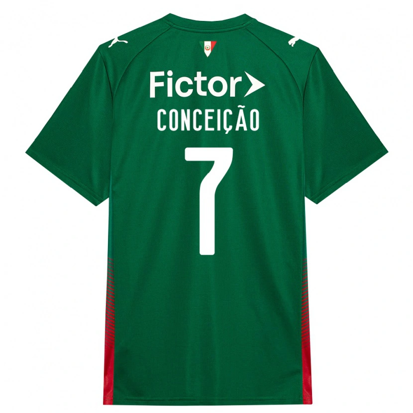 Danxen Mulher Camisola Eduardo Conceição #7 Verde Vermelho Branco Principal 2026/27 Camisa Brasil