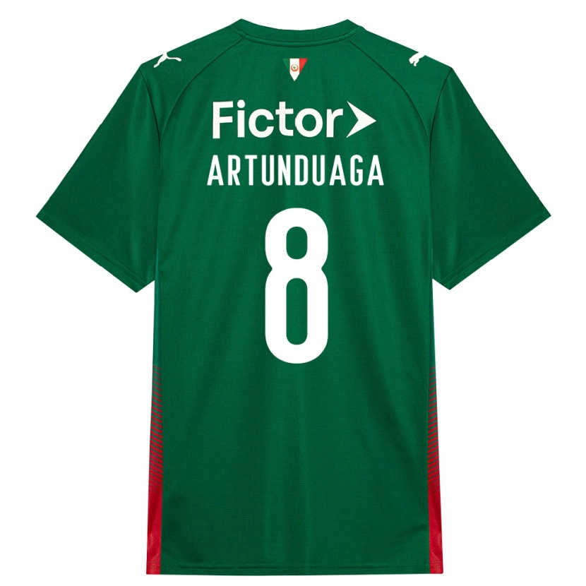 Danxen Mulher Camisola Grover Artunduaga #8 Verde Vermelho Branco Principal 2026/27 Camisa Brasil