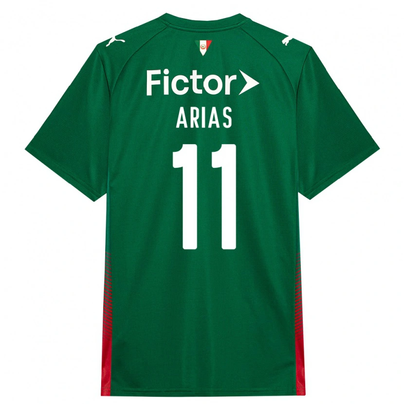 Danxen Mulher Camisola Jhon Arias #11 Verde Vermelho Branco Principal 2026/27 Camisa Brasil