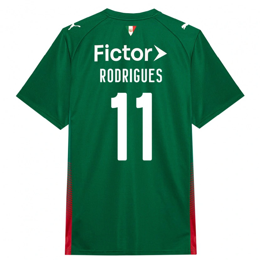 Danxen Mulher Camisola Bruno Rodrigues #11 Verde Vermelho Branco Principal 2026/27 Camisa Brasil