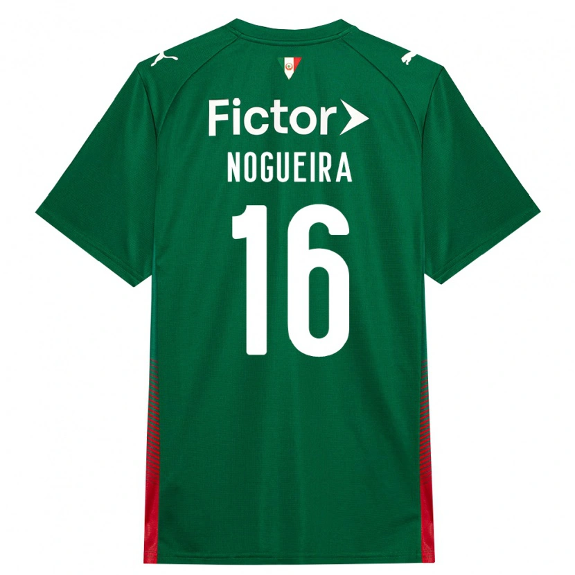 Danxen Mulher Camisola Guilherme Nogueira #16 Verde Vermelho Branco Principal 2026/27 Camisa Brasil