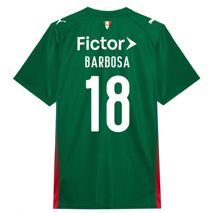 Danxen Mulher Camisola Danilo Barbosa #18 Verde Vermelho Branco Principal 2026/27 Camisa Brasil