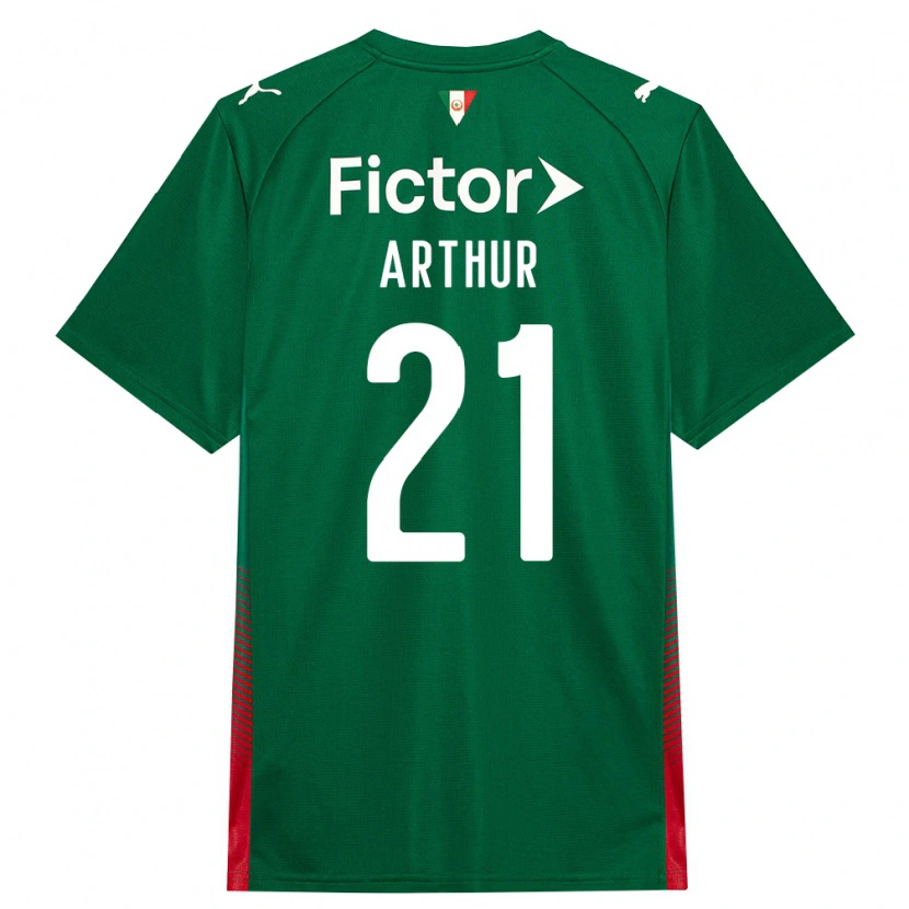 Danxen Mulher Camisola Luis Arthur #21 Verde Vermelho Branco Principal 2026/27 Camisa Brasil