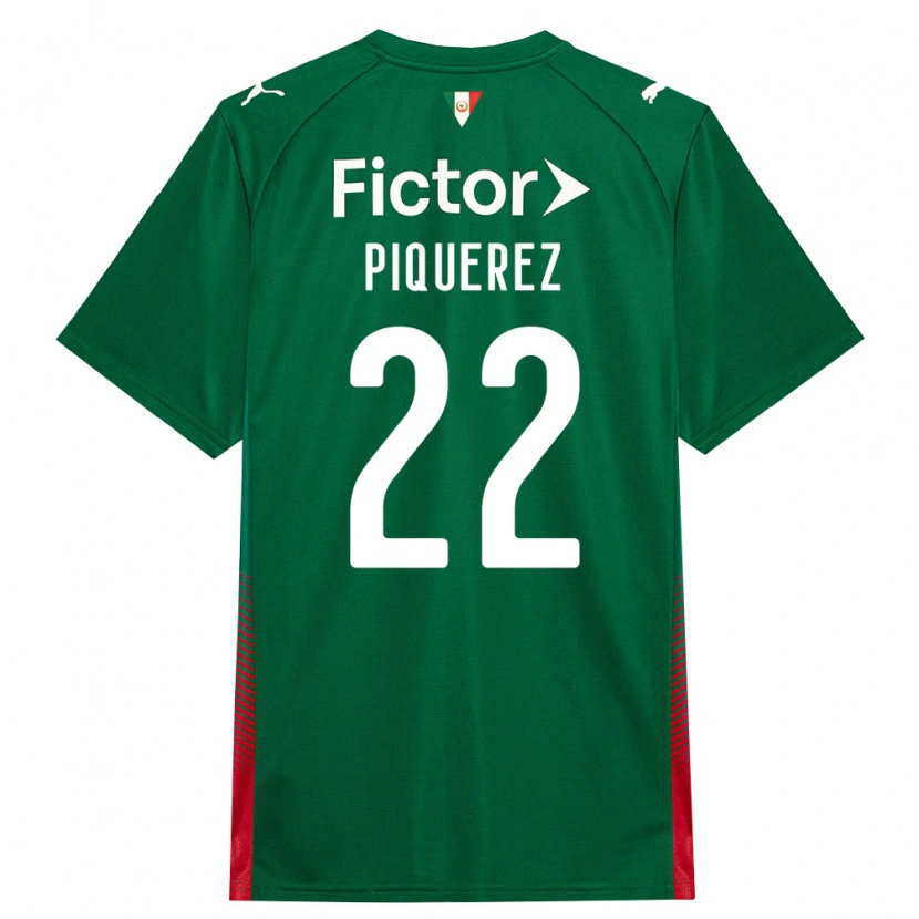 Danxen Mulher Camisola Joaquín Piquerez #22 Verde Vermelho Branco Principal 2026/27 Camisa Brasil