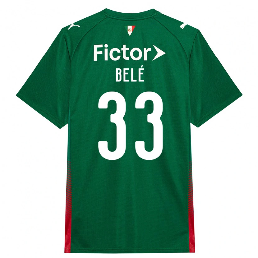 Danxen Mulher Camisola Erick Belé #33 Verde Vermelho Branco Principal 2026/27 Camisa Brasil