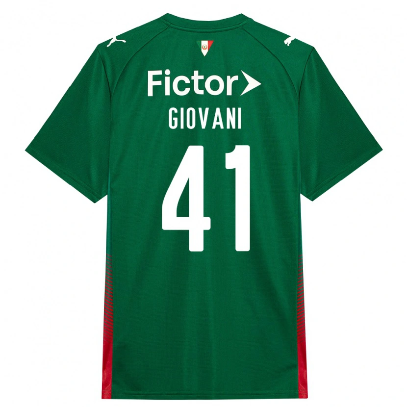 Danxen Mulher Camisola Giovani #41 Verde Vermelho Branco Principal 2026/27 Camisa Brasil