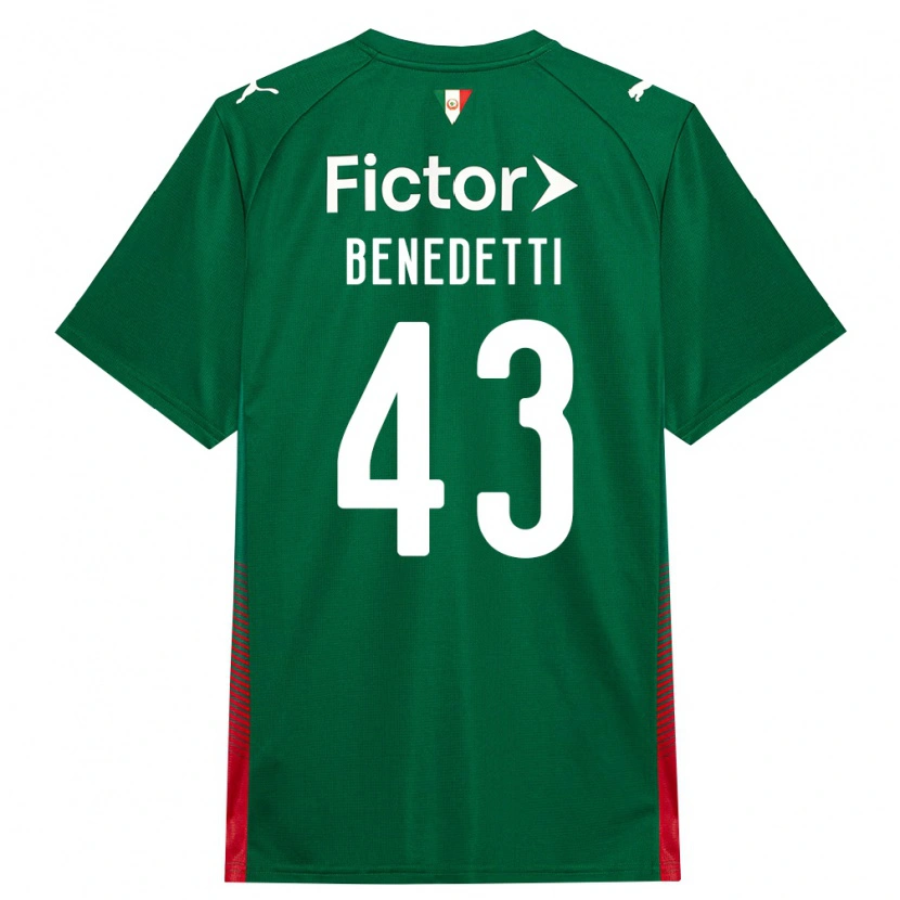 Danxen Mulher Camisola Luis Benedetti #43 Verde Vermelho Branco Principal 2026/27 Camisa Brasil