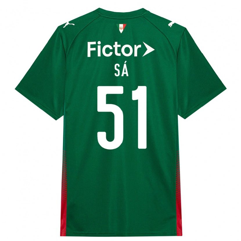 Danxen Mulher Camisola Luiz Sá #51 Verde Vermelho Branco Principal 2026/27 Camisa Brasil