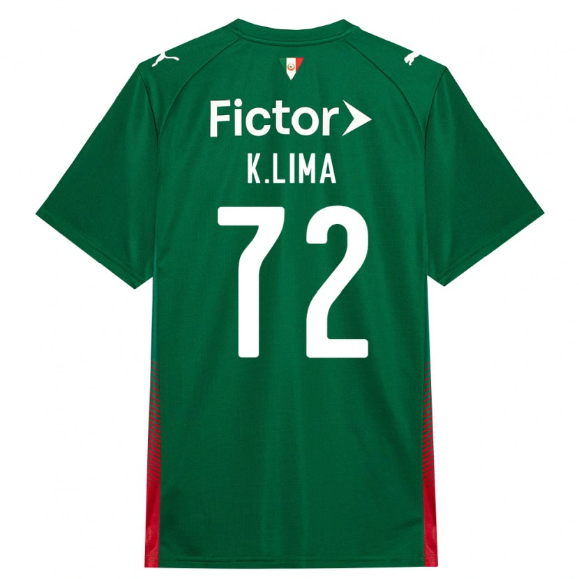 Danxen Mulher Camisola Kauan Lima #72 Verde Vermelho Branco Principal 2026/27 Camisa Brasil