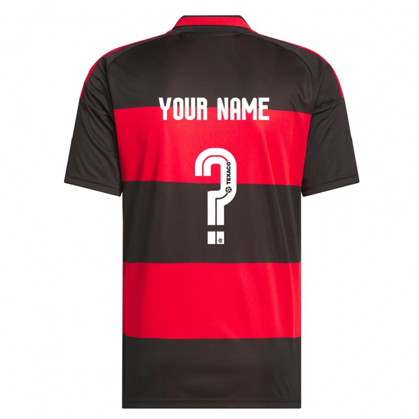 Danxen Mulher Camisola Seu Nome #0 Vermelho Preto Branco Principal 2026/27 Camisa Brasil