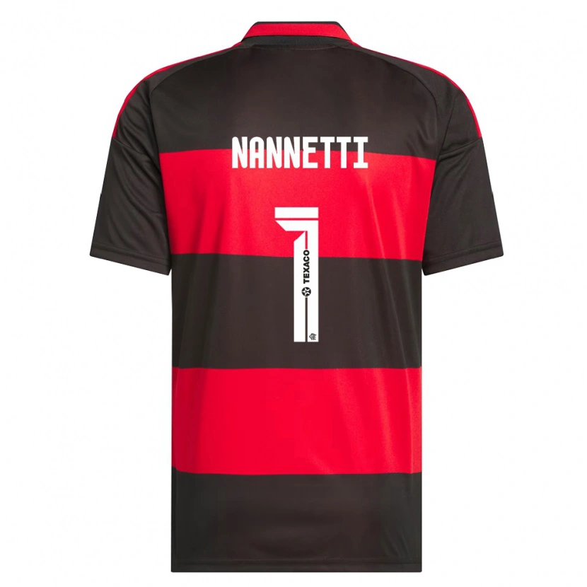Danxen Mulher Camisola Léo Nannetti #1 Vermelho Preto Branco Principal 2026/27 Camisa Brasil