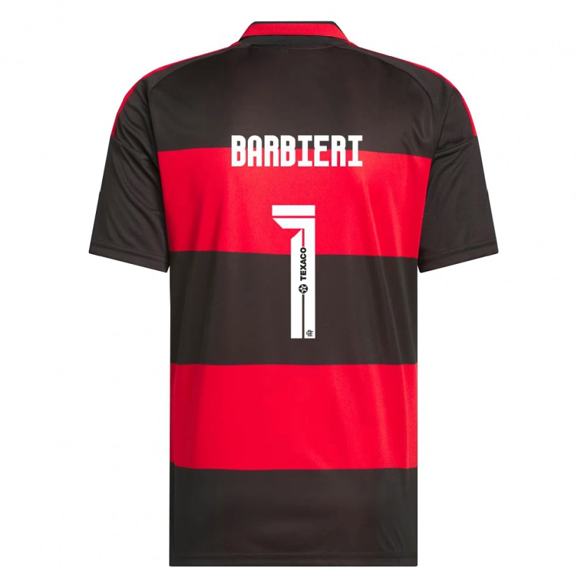Danxen Mulher Camisola Gabi Barbieri #1 Vermelho Preto Branco Principal 2026/27 Camisa Brasil