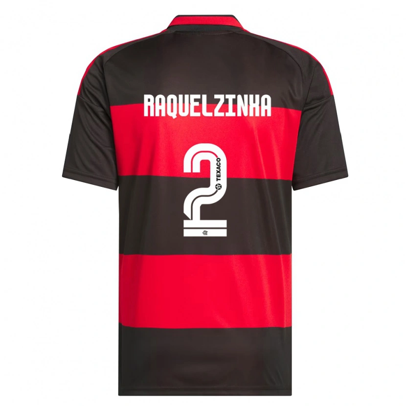 Danxen Mulher Camisola Raquelzinha #2 Vermelho Preto Branco Principal 2026/27 Camisa Brasil