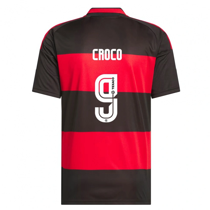 Danxen Mulher Camisola Gabi Croco #9 Vermelho Preto Branco Principal 2026/27 Camisa Brasil