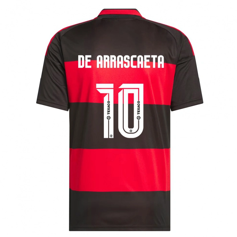Danxen Mulher Camisola Giorgian De Arrascaeta #10 Vermelho Preto Branco Principal 2026/27 Camisa Brasil