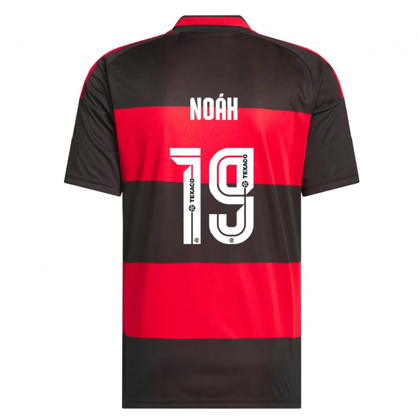 Danxen Mulher Camisola Noáh Gerlach Riger Silva #19 Vermelho Preto Branco Principal 2026/27 Camisa Brasil