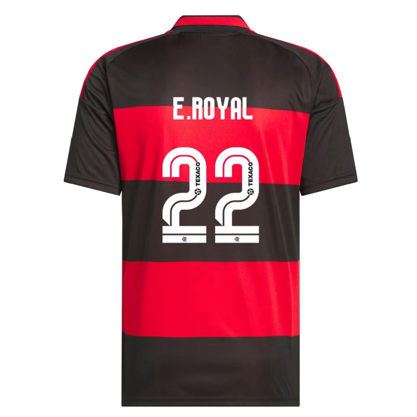 Danxen Mulher Camisola Emerson Royal #22 Vermelho Preto Branco Principal 2026/27 Camisa Brasil