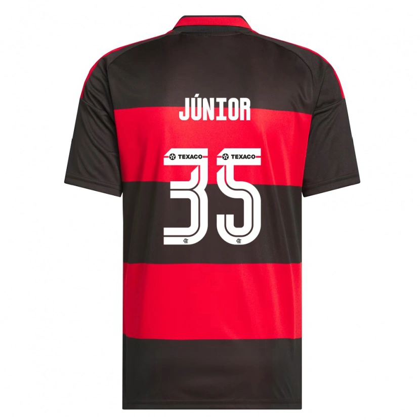 Danxen Mulher Camisola Kaylaine Júnior #35 Vermelho Preto Branco Principal 2026/27 Camisa Brasil