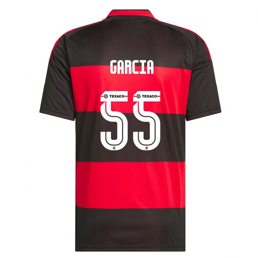 Danxen Mulher Camisola Caio Garcia #55 Vermelho Preto Branco Principal 2026/27 Camisa Brasil