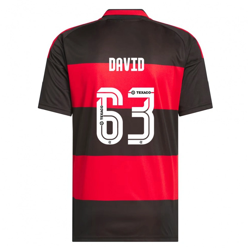 Danxen Mulher Camisola David Viana De Oliveira #63 Vermelho Preto Branco Principal 2026/27 Camisa Brasil