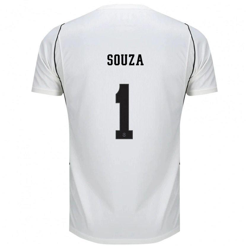 Danxen Mulher Camisola Hugo Souza #1 Branco Preto Vermelho Principal 2026/27 Camisa Brasil