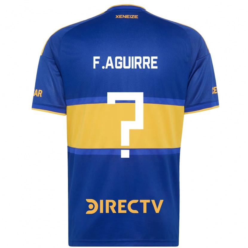 Danxen Mulher Camisola Federico Aguirre #0 Azul Real Amarelo Principal 2026/27 Camisa Brasil