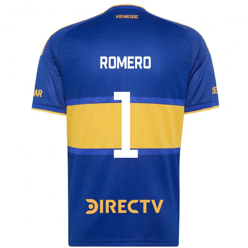 Danxen Mulher Camisola Sergio Romero #1 Azul Real Amarelo Principal 2026/27 Camisa Brasil
