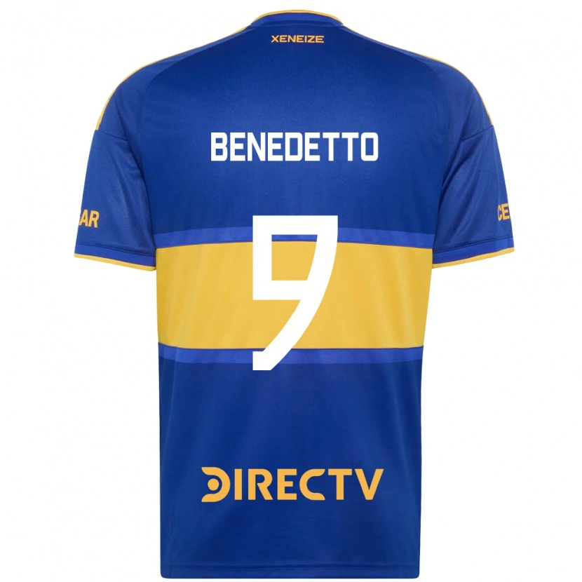 Danxen Mulher Camisola Dario Benedetto #9 Azul Real Amarelo Principal 2026/27 Camisa Brasil