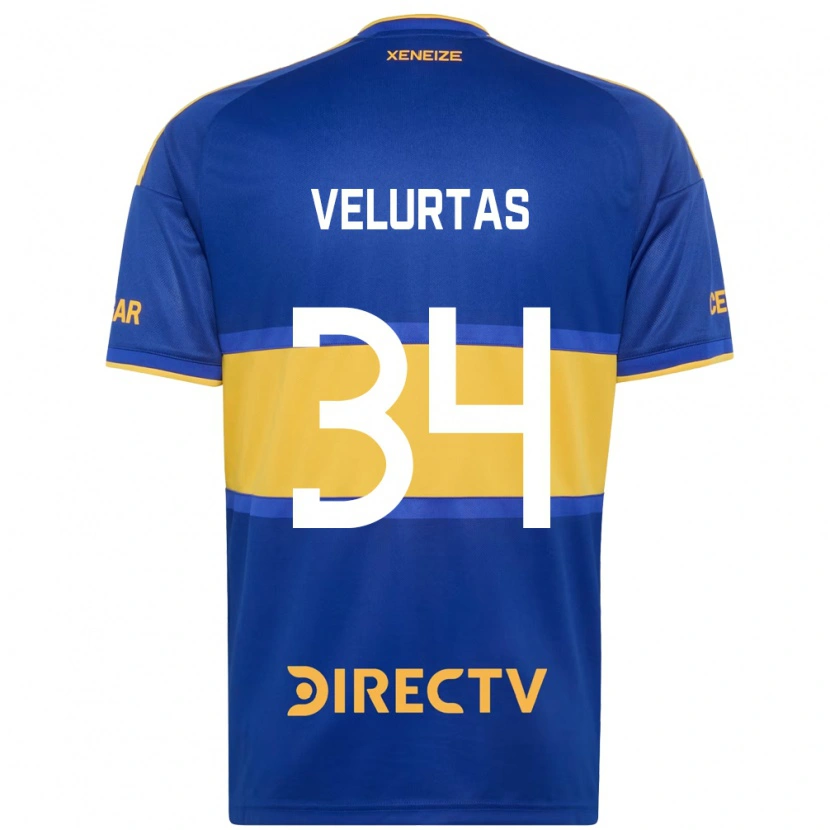 Danxen Mulher Camisola Pedro Velurtas #34 Azul Real Amarelo Principal 2026/27 Camisa Brasil