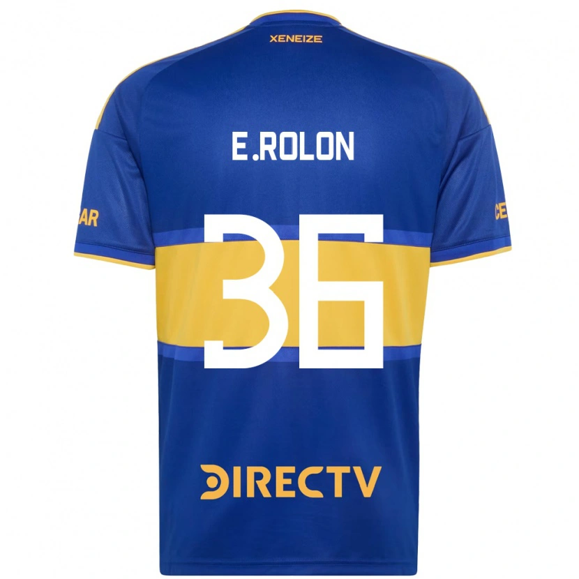 Danxen Mulher Camisola Esteban Rolon #36 Azul Real Amarelo Principal 2026/27 Camisa Brasil