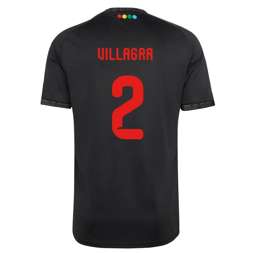 Danxen Mulher Camisola Jonathan Villagra #2 Preto Vermelho Alternativa 2026/27 Camisa Brasil