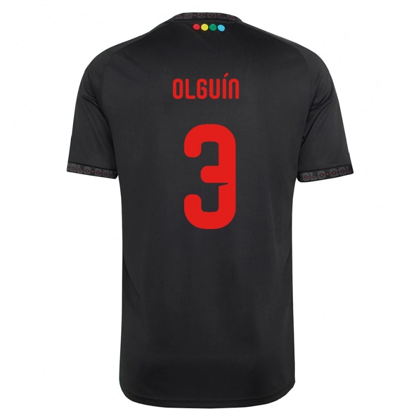 Danxen Mulher Camisola Alonso Olguín #3 Preto Vermelho Alternativa 2026/27 Camisa Brasil